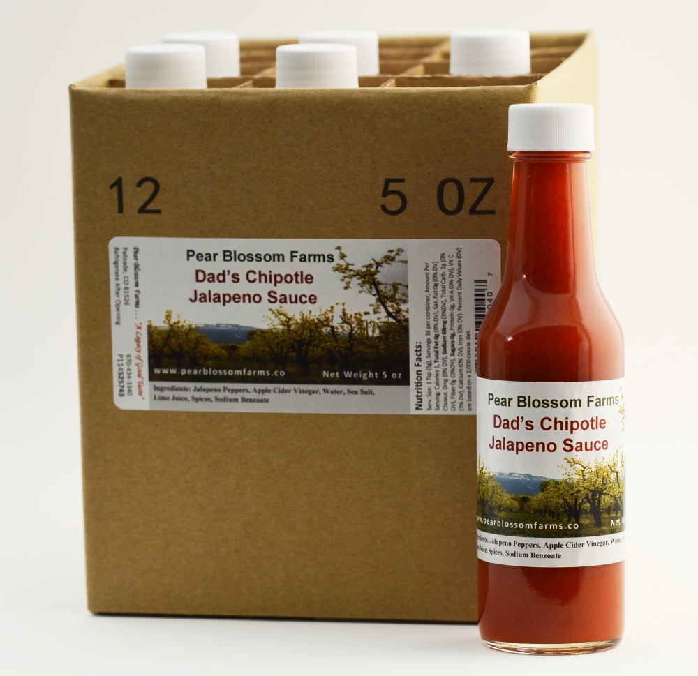 Dad's Chipotle Jalapeño Sauce 1/2 Case 6 bottles Pear Blossom Farms